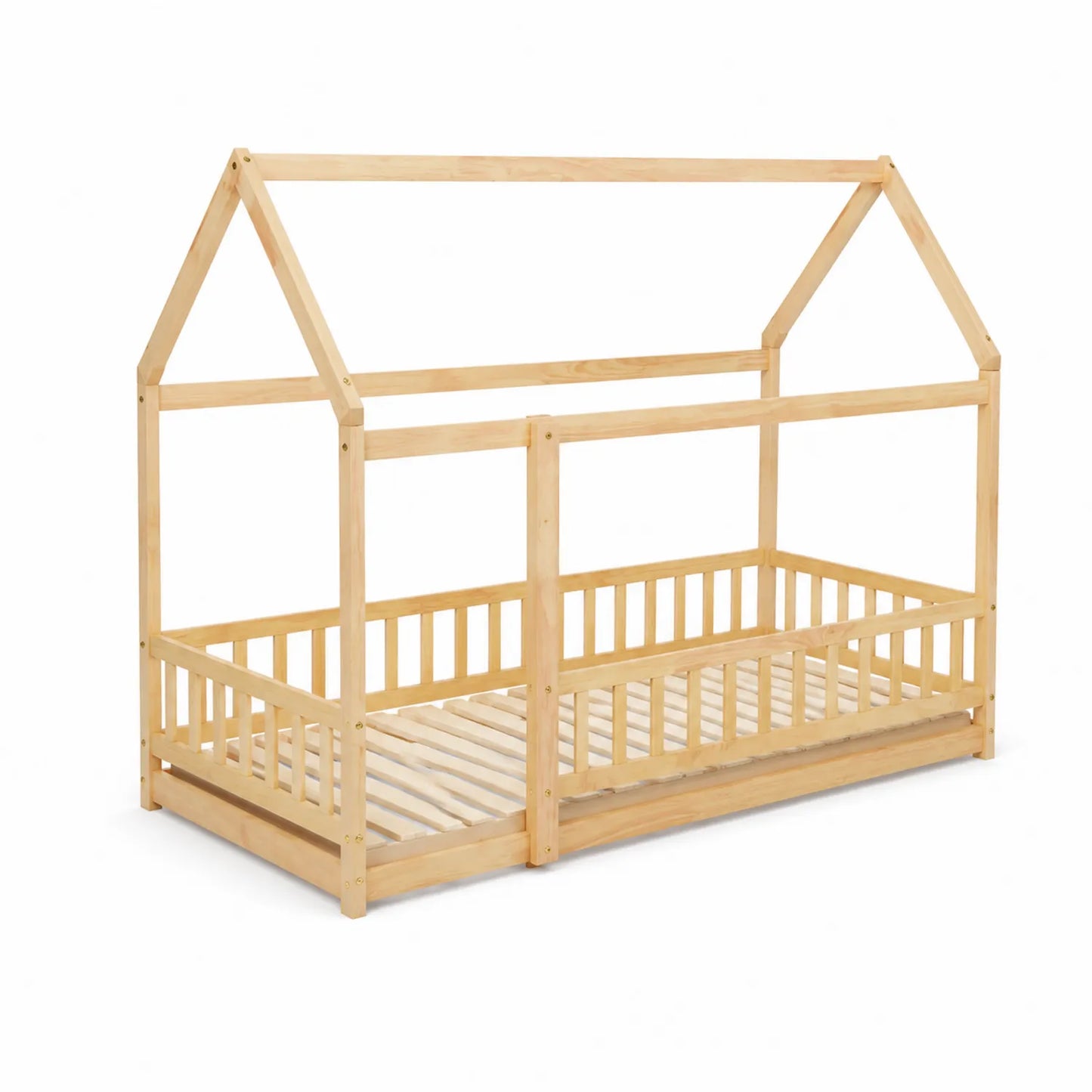 Lit cabane en bois pour enfant 200x90 cm